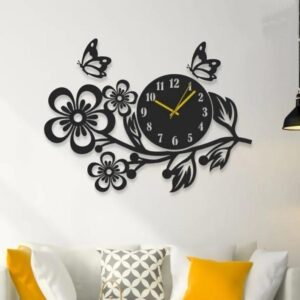 Flower MDF Clock